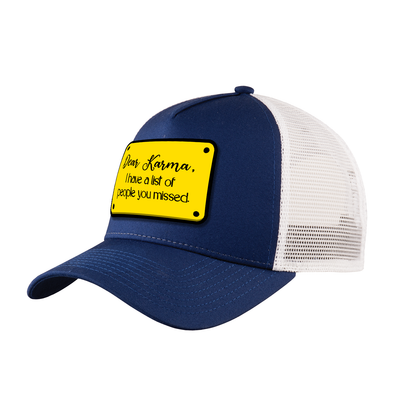 Trucker Hat with Karma Design