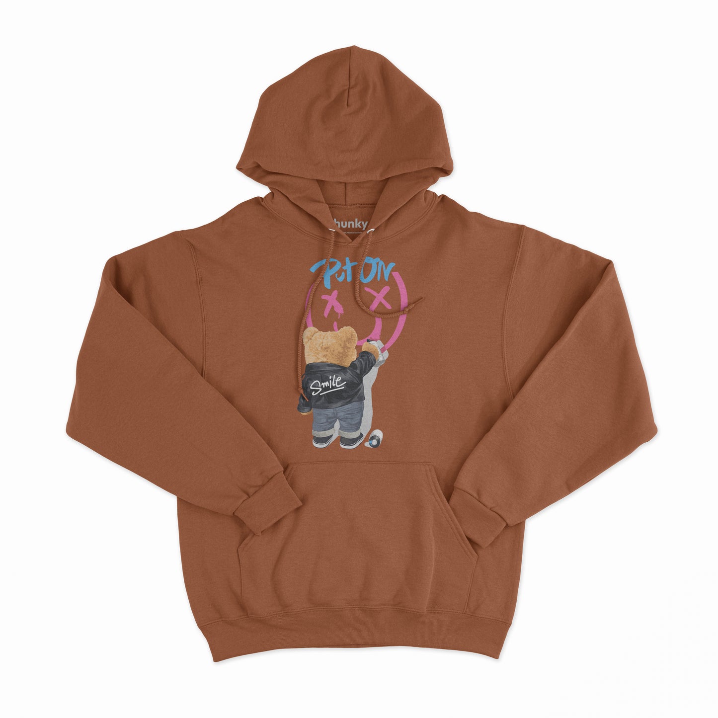 Put On A Smile Bear Hoodie