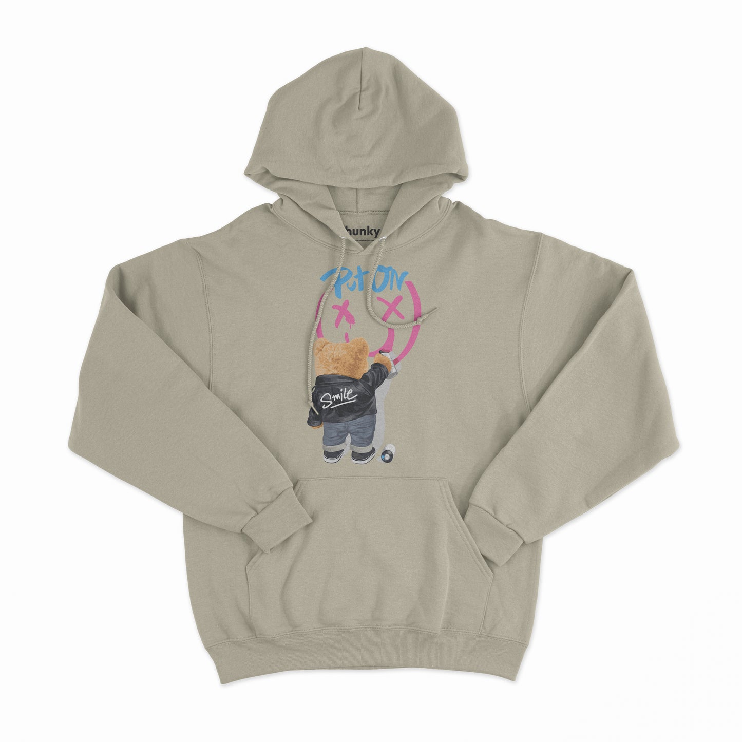 Put On A Smile Bear Hoodie