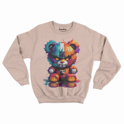 Angry Teddy Bear Sweatshirt