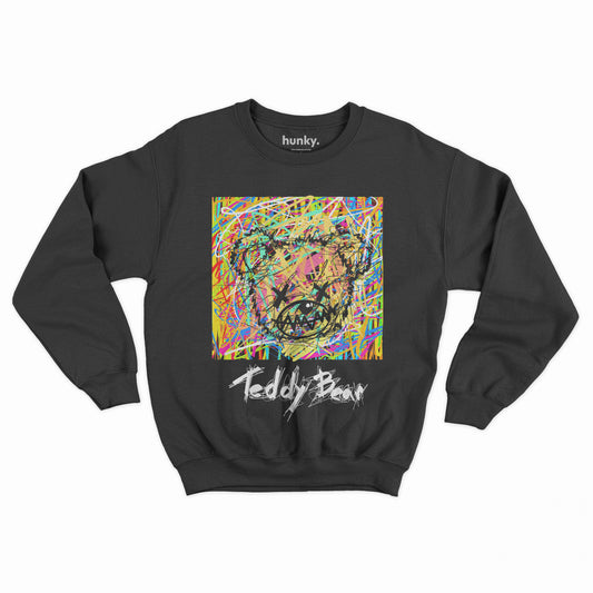 Crayons Teddy Bear Sweatshirt