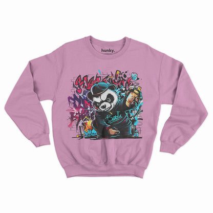 Graffiti Angry Panda Sweatshirt