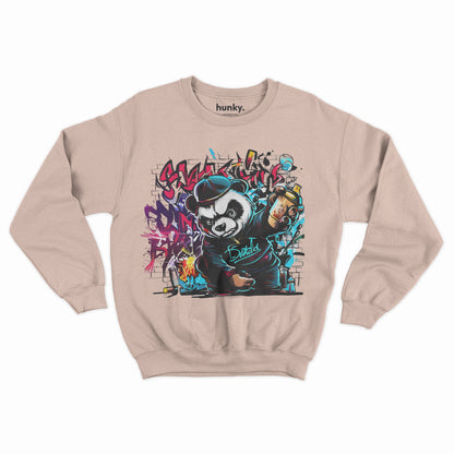 Graffiti Angry Panda Sweatshirt