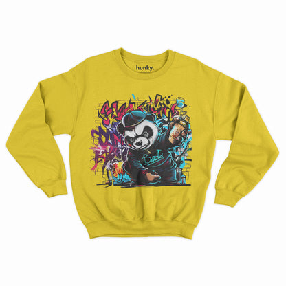 Graffiti Angry Panda Sweatshirt