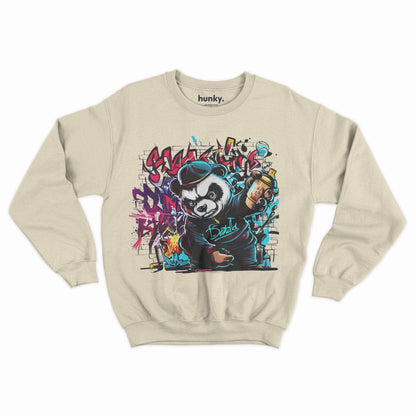 Graffiti Angry Panda Sweatshirt