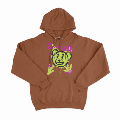 Never Look Back Bear Hoodie