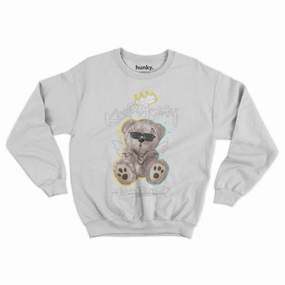 Sunglasses Bear Sweatshirt