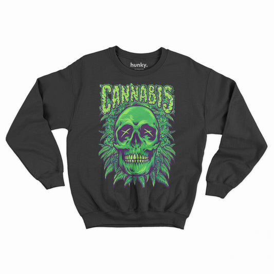 Green Skull Sweatshirt