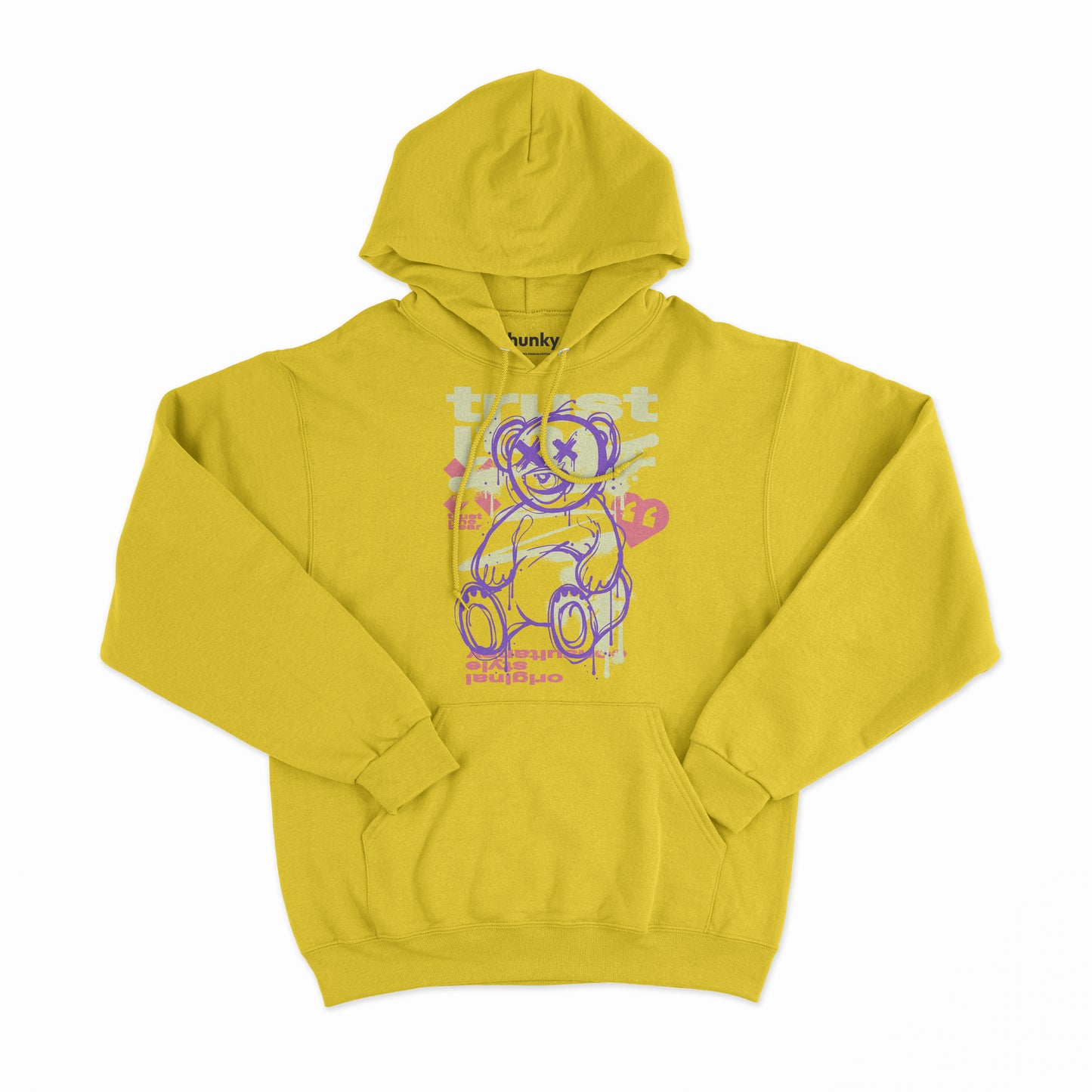 Purple Bear Hoodie