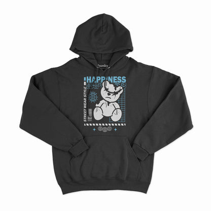 Happiness White Bear Hoodie