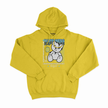 Happiness White Bear Hoodie