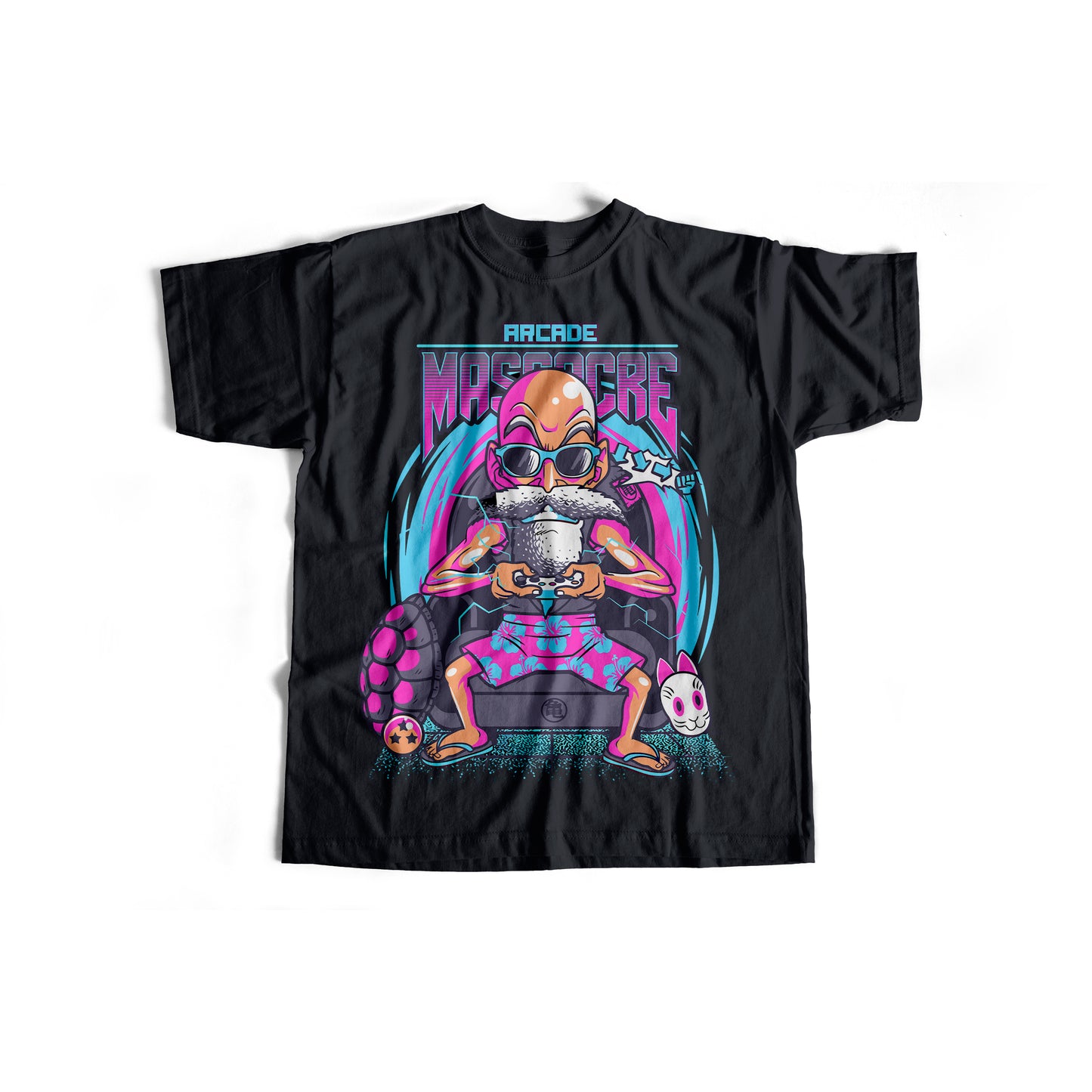 Dragon Ball, Roshi, Arcade Massacre T-Shirt