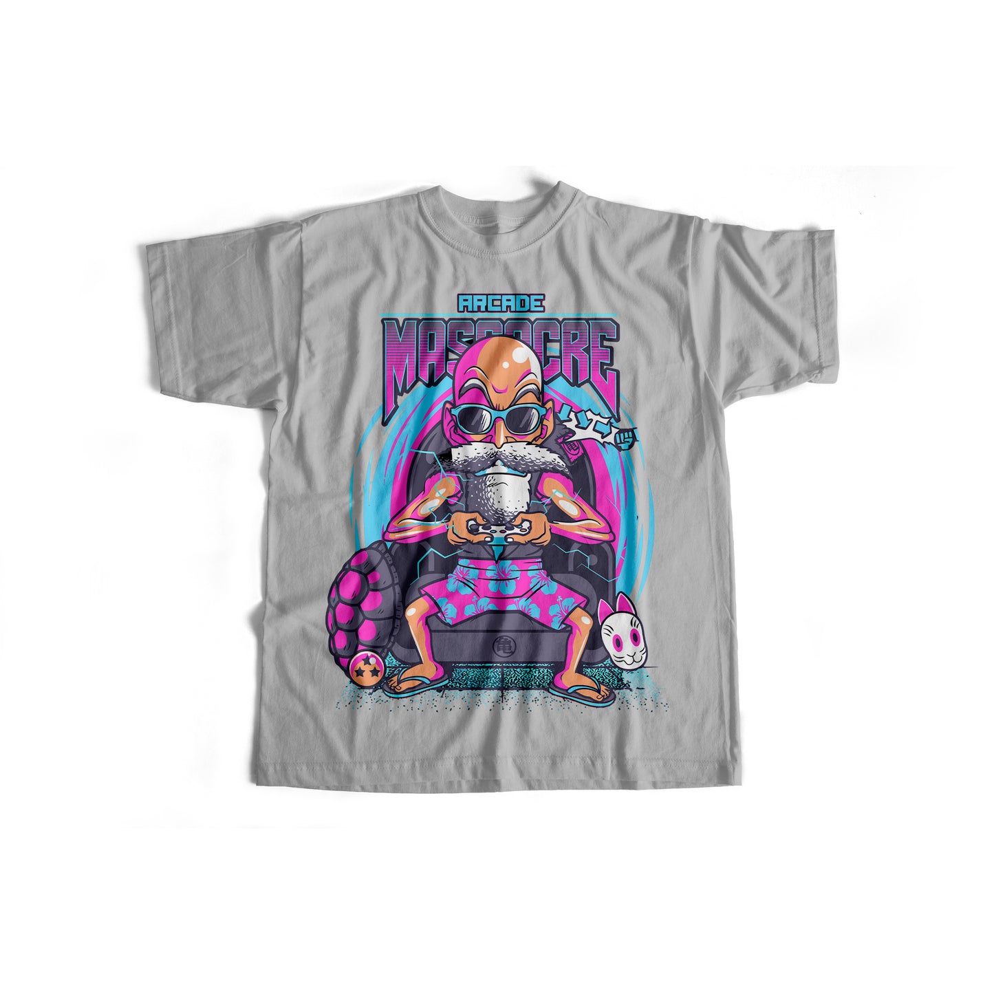 Dragon Ball, Roshi, Arcade Massacre T-Shirt